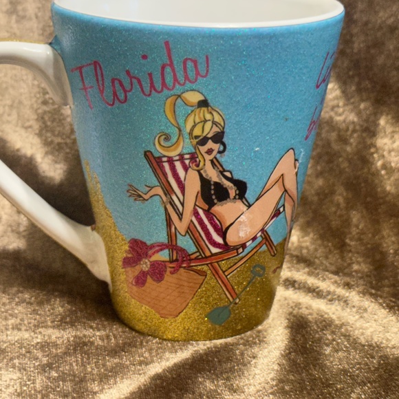 Florida Beach Cup Mug "Life is Short be Fabulous" - Picture 2 of 11